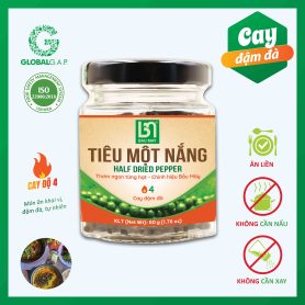 Tiêu Một Nắng Bầu Mây - Tiêu Ăn Liền - Cấp Độ Cay 4/6 - Đặc sản Tiêu Bà Rịa - Vũng Tàu vùng trồng đạt chuẩn quốc tế GLOBALG.A.P.