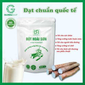 Bột Hoài Sơn Bầu Mây túi 200g – Từ Vùng Nguyên Liệu Đạt chuẩn quốc tế GLOBALG.A.P.
